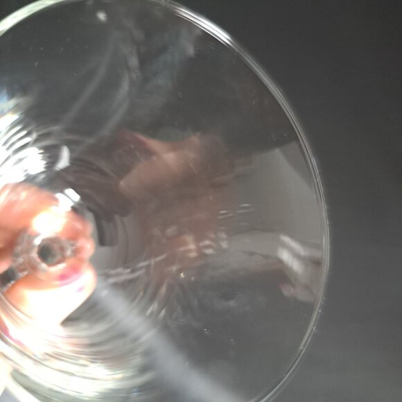 Royal Bavarian Crystal Wine Water Glass 6.5" Faceted Stemware Goblet Germany - Picture 5 of 14